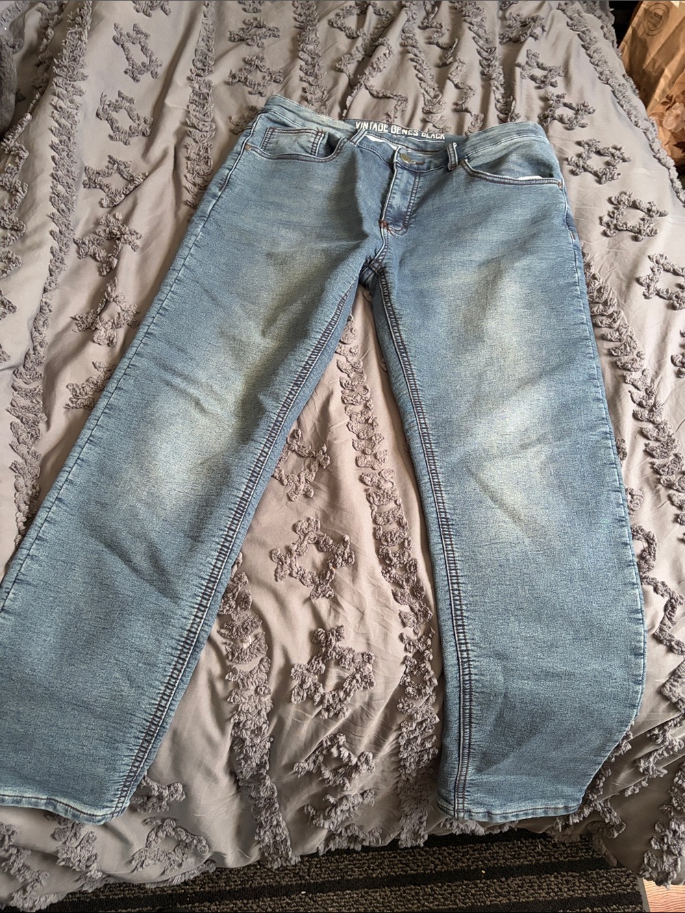 Straight Fit Light Blue Jeans for Men - Classic Everyday Style